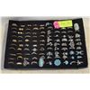 Image 1 : JEWELRY ORGANIZER TRAY WITH 96 RINGS