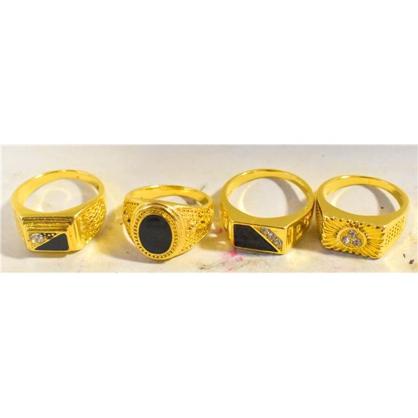 LOT OF 4 ESTATE RINGS