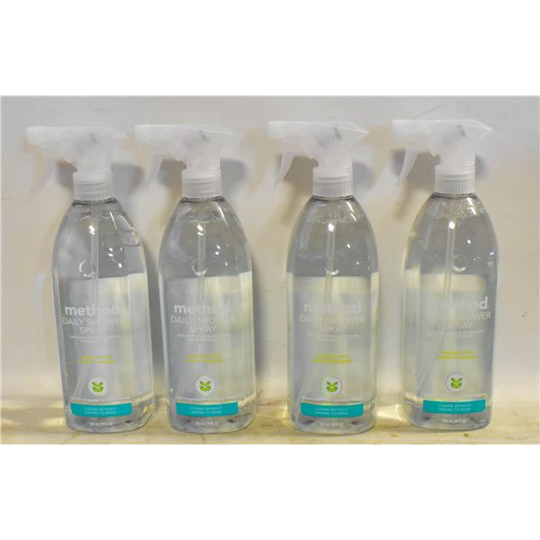 (4) X 828ML METHOD DAILY SHOWER SPRAY