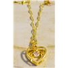 Image 1 : ESTATE HEART PENDANT NECKLACE