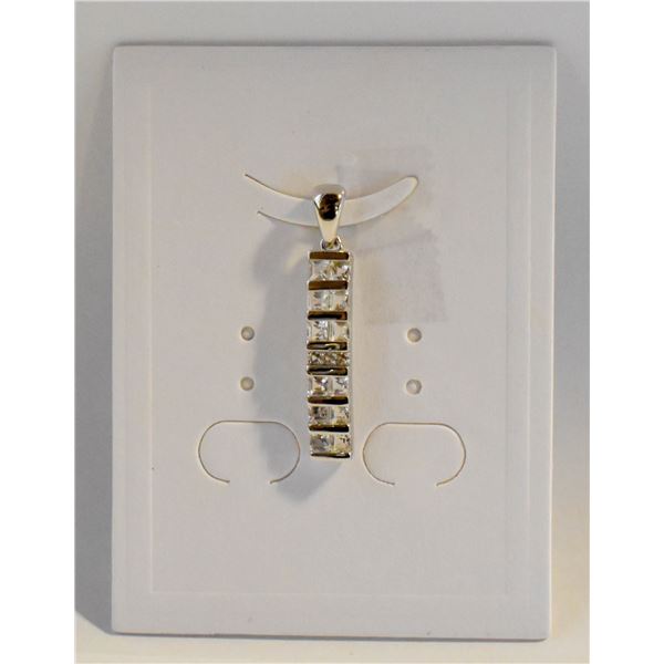 #146- NATURAL WHITE TOPAZ PENDANT