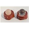 Image 1 : #5-NATURAL ROSE QUART + CLEAR QUART ASPHER BALL
