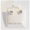 Image 1 : #78-NATURAL  SKY BLUE TOPAZ STUD EARRINGS