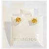 Image 1 : #103-NATURAL  YELLOW CITRINE  STUD EARRINGS