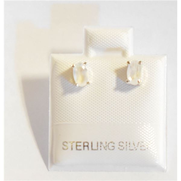 #73-NATURAL MOONSTONES STUD EARRINGS
