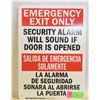 Image 1 : NEW EMERGENCY EXIT ONLY SECUITY ALARM WILL SOUND