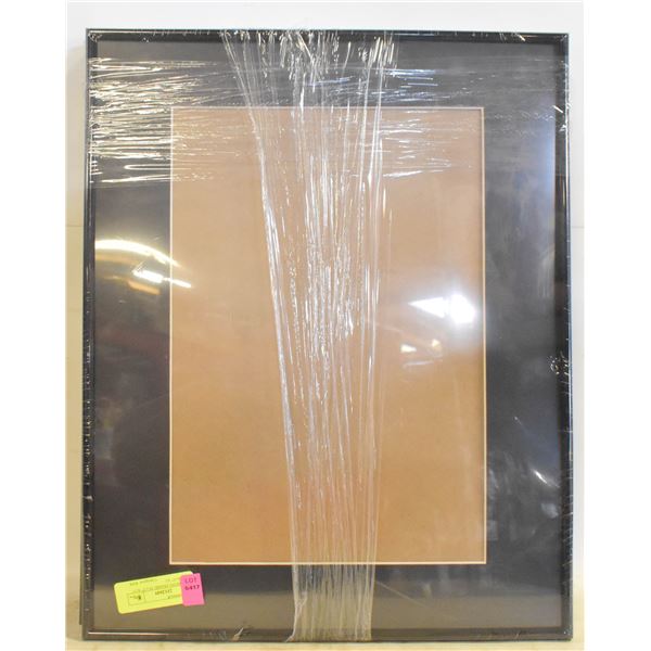BLACK PHOTO FRAME 19 1/2" X15" MAT 10"X15" X2