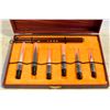 Image 1 : SUMI BRUSH SET IN WOODEN CASE SIX HEAD