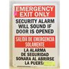 Image 1 : 10" X 14" EMERGENCY EXIT ONLY WALL SIGN