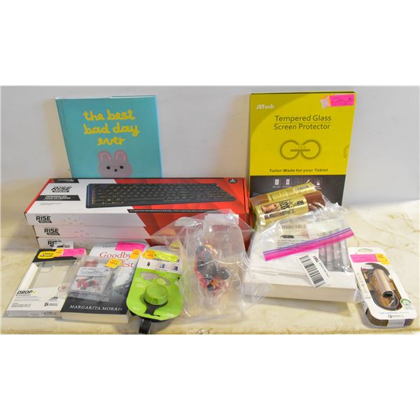 BOX OF REPACKAGED UNCLAMIED MERCHANDISE *AS IS*