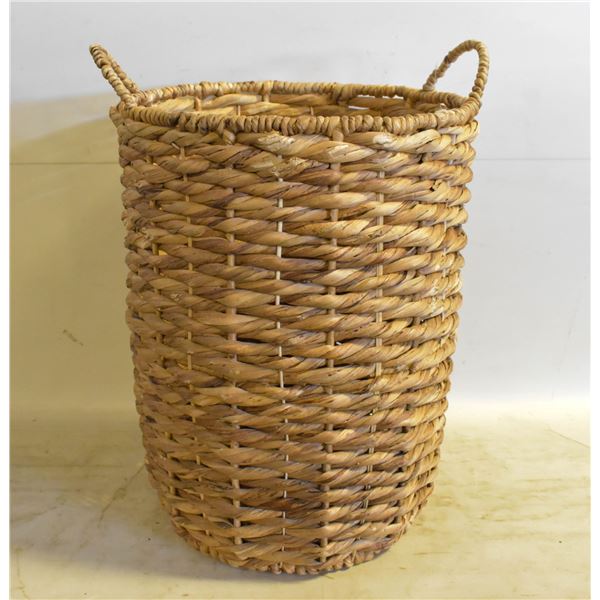 WICKER LAUNDRY BASKET