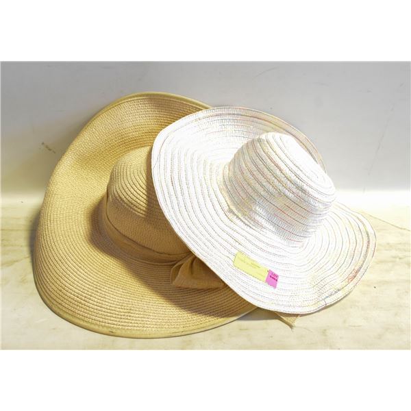 2 LARGE SUNHATS