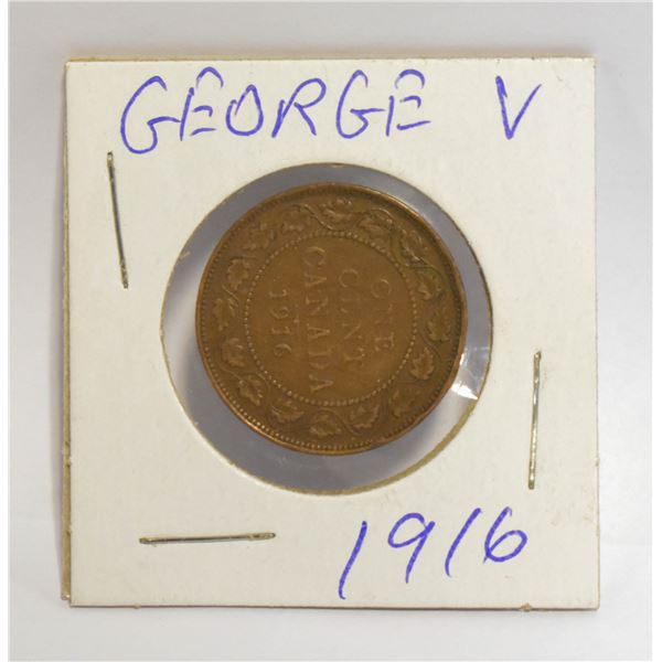 1916 CANADIAN ONE CENT COIN