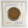 Image 1 : 1916 CANADIAN ONE CENT COIN