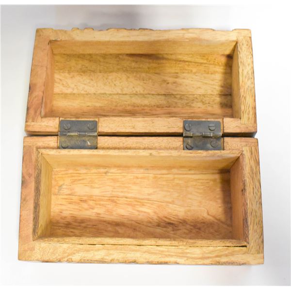 CARVED WOODEN BOX
