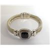 Image 1 : SILVER WITH BLACK ONYX BRACELET