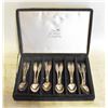 Image 1 : ESTATE VINTAGE SILVER SPOONS IN CASE-ESTATE