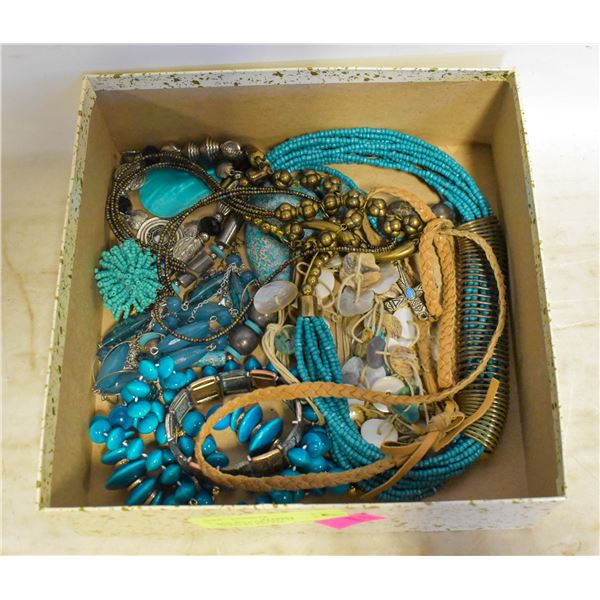 BOX FULL OF ESTATE JEWELRY-ESTATE