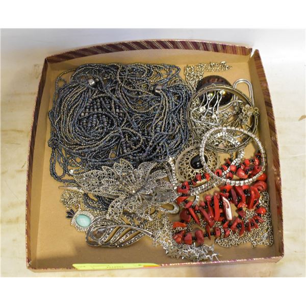 BOX FULL OF ESTATE JEWELRY-ESTATE