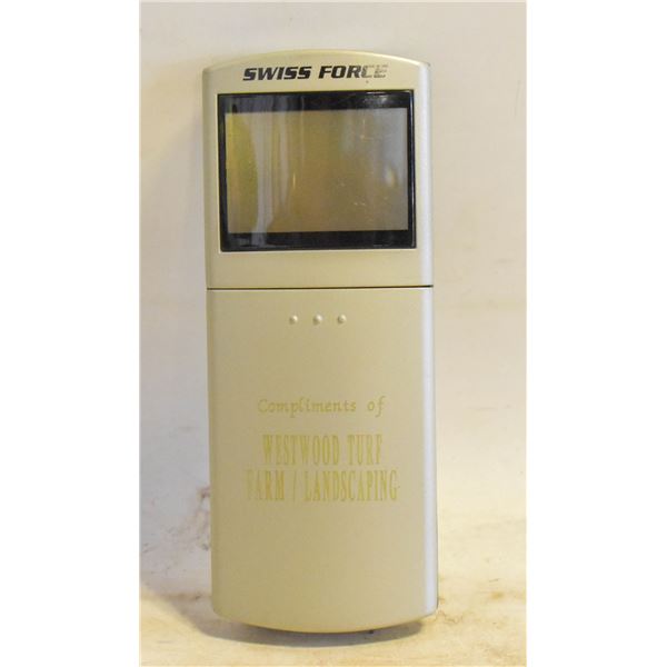 SWISS FORCE TRAVEL ALARM/ CALCULATOR