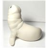 Image 3 : 14)  WHITE PROCELAIN BISQUE FIRED SEAL PUP