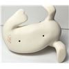 Image 4 : 14)  WHITE PROCELAIN BISQUE FIRED SEAL PUP