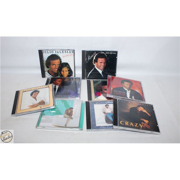 9 JULIO IGLESIAS CD’S (ENGLISH AND SPANISH)