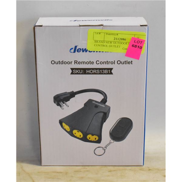 BRAND NEW OUTDOOR REMOTE CONTROL OUTLET