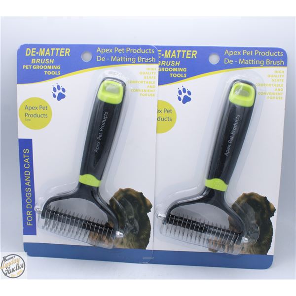 #3274-2 CAT AND DOG DE MATTING DOUBLE