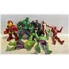 Image 1 : 3 HULK FIGURINES, 3 IRONMAN FIGURINES AND