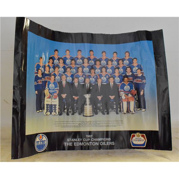 UNFRAMED 1987 THE EDMONTON OILERS STANLEY