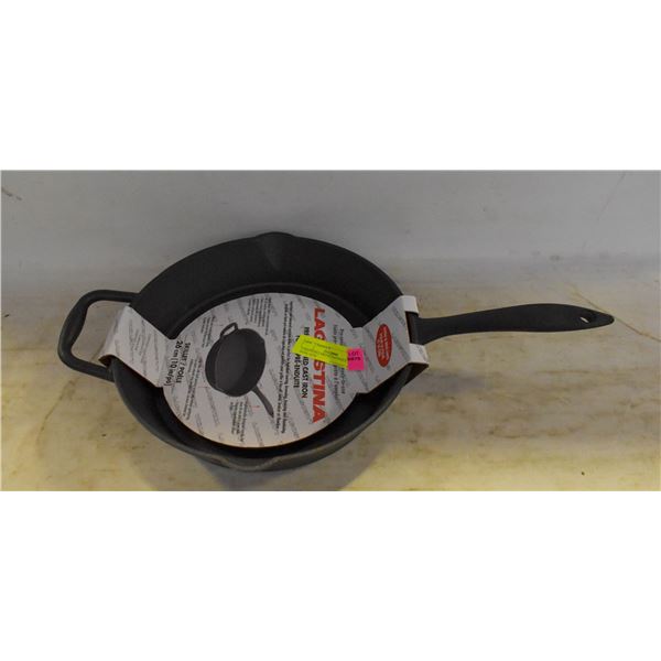 LAGOSTINA PRESEASONED CAST IRON -NEW