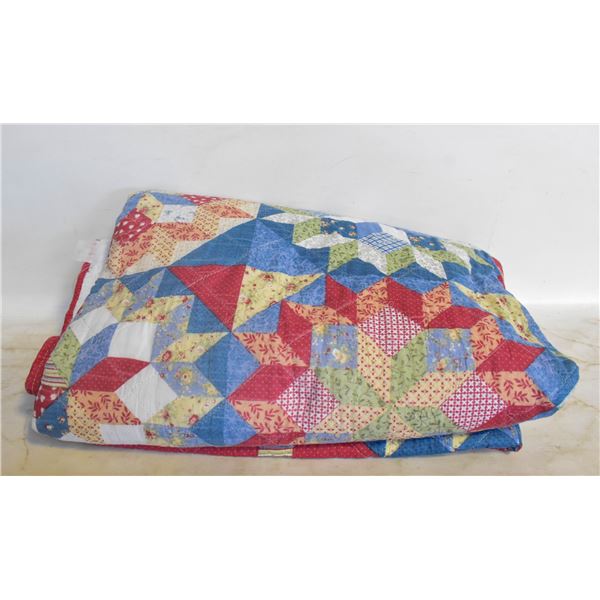VINTAGE STAR BLANKET QUILT FULL SIZE-ESTATE