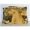 Image 1 : 6FT VINTAGE VELVET POLAR BEAR WALL TAPESTRY