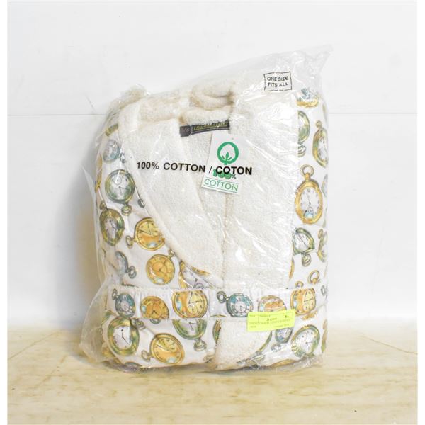 ONESIZE HOUSE COAT & SLIPPERS -NEW