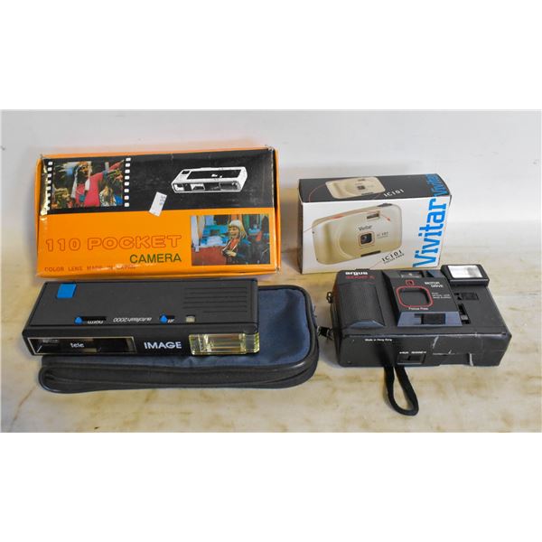 4 VINTAGE CAMERAS - 2 IN SEALED ORIGINAL PACKAGES