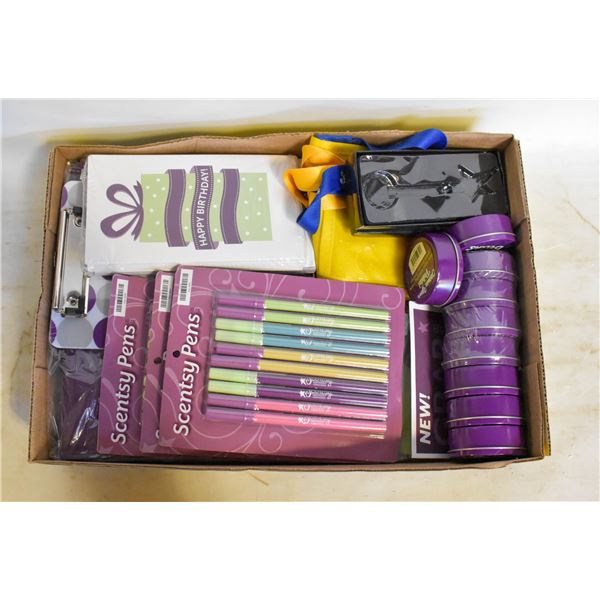 SCENTSEY PENS/BINDER/TINS/TABS & MORE