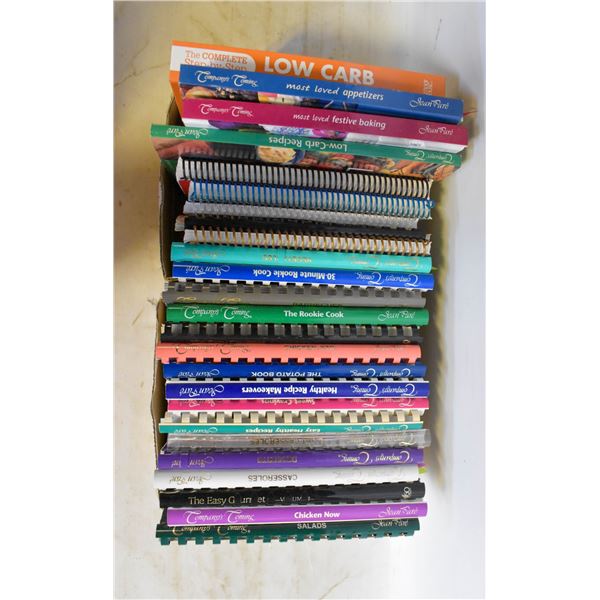 2 BOXES 20 COMPANYS COMING COOKBOOKS