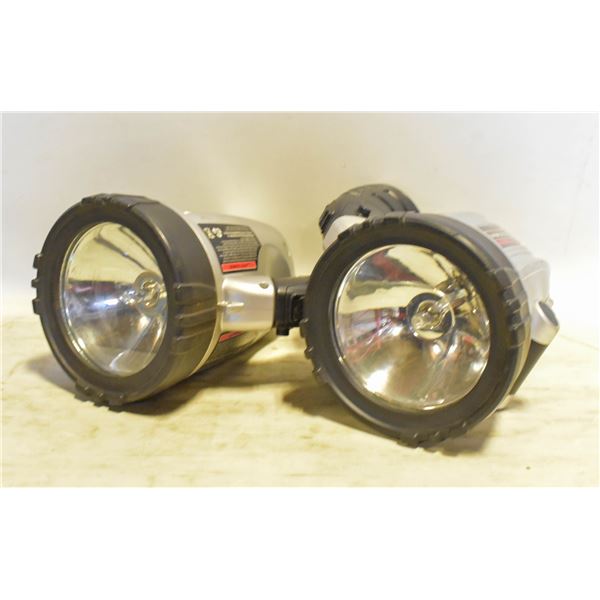 RECHARGABLE SPOTLIGHT 3,000,000 CANDLE POWER QTY 2