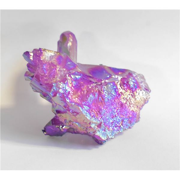 1)  NATURAL RAINBOW AURA QUARTZ MINERAL