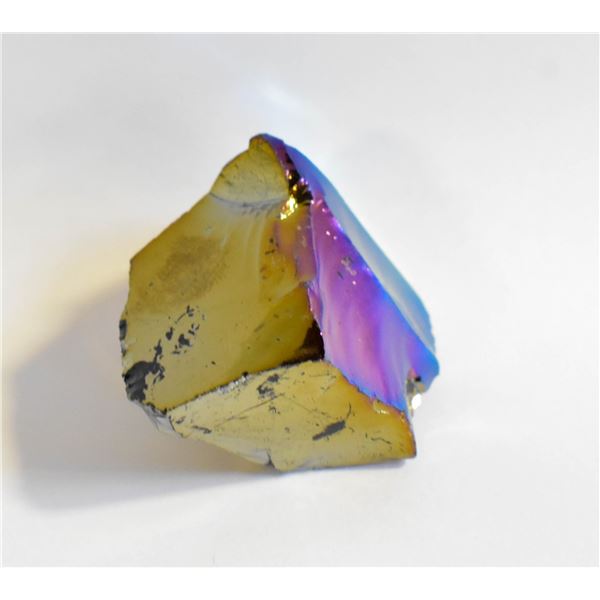 4)  NATURAL 46.8 GRAMS AURA OBSIDIAN