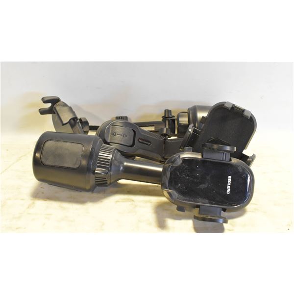 3 VEHICLE CELLPHONE HOLDERS
