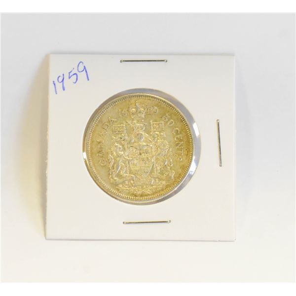 1959 CANADIAN SILVER HALF DOLLAR