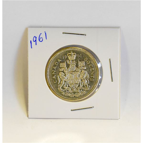 1961 CANADIAN SILVER HALF DOLLAR