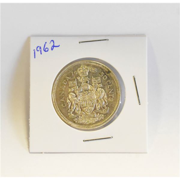 1962 CANADIAN SILVER HALF DOLLAR