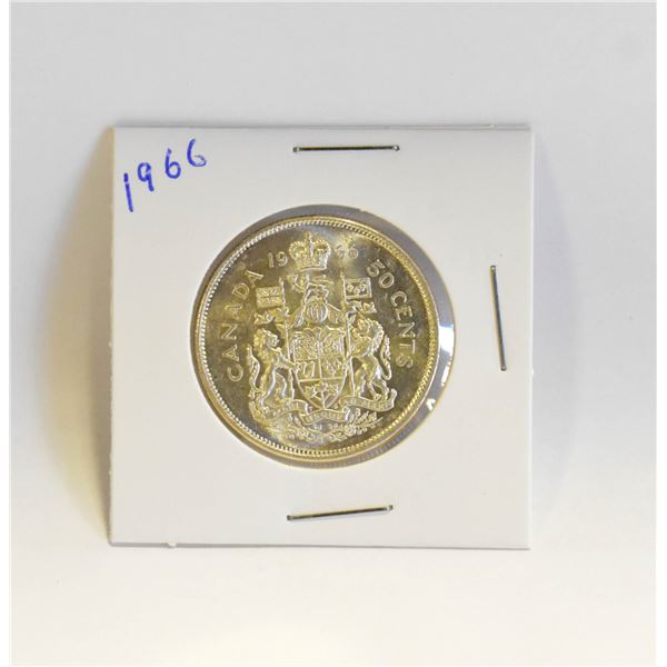 1966 CANADIAN SILVER HALF DOLLAR