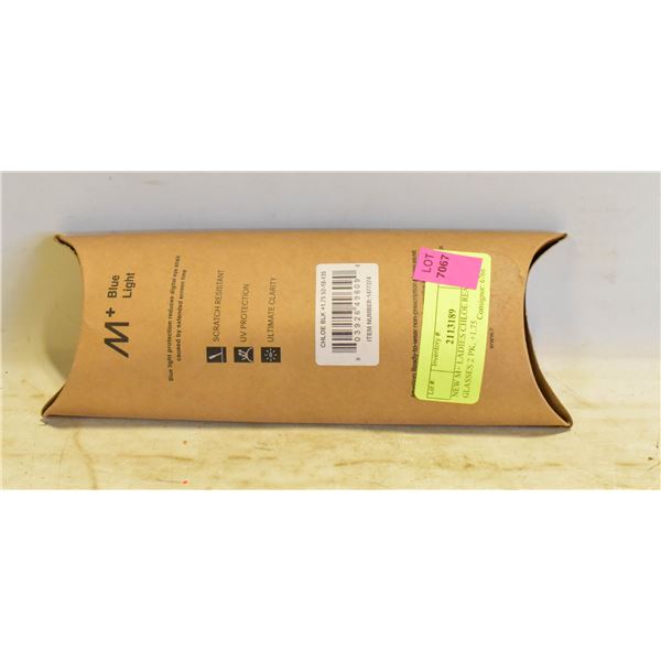 NEW M+ MEN'S OWEN READING GLASSES 2 PK, +2.00