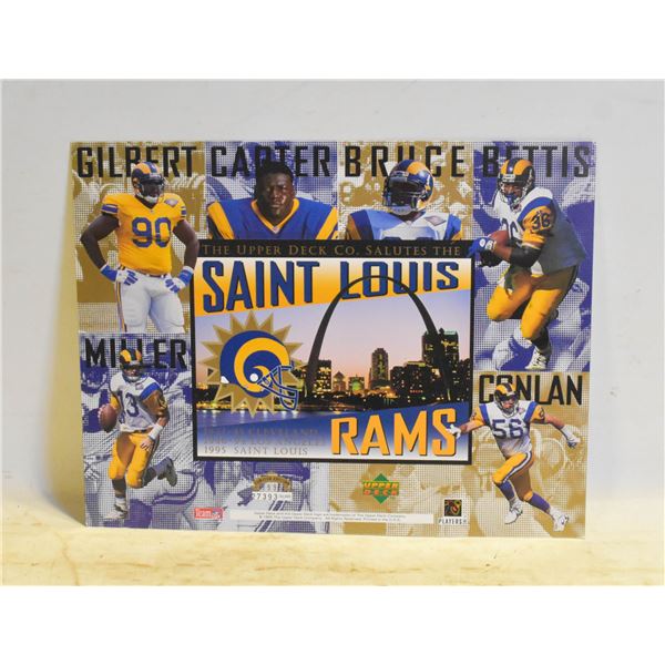 UPPER DECK NFL ST. LOUIS RAMS LIMITED EDITION