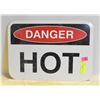 Image 1 : VINTAGE METAL DANGER HOT SIGN