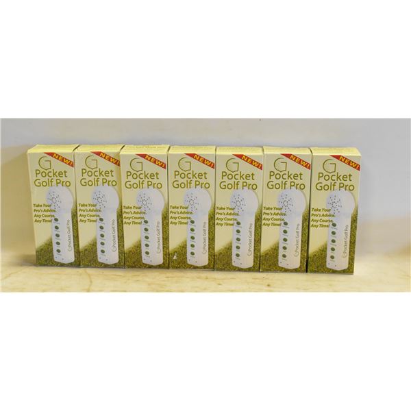 LOT OF 7 NEW GOLF POCKET PRO RECORDERS